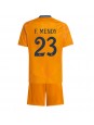 Real Madrid Ferland Mendy #23 Venkovní dres pro děti 2024-25 Krátký Rukáv (+ trenýrky)